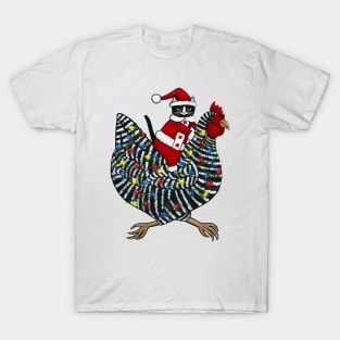 Christmas Chicken Ride T-Shirt